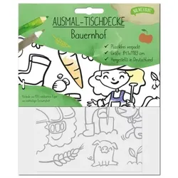 Mal mich bunt - Ausmal Tischdecke Bauernhof