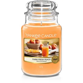 Yankee Candle Farm Fresh Peach große Kerze 623 g