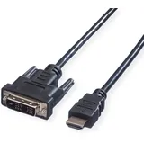 Value DVI-Kabel Stecker DVI M - Stecker HDMI M 2,0 m