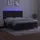 vidaXL Boxspringbett mit Matratze & LED Schwarz 180x200 cm Samt