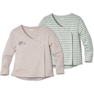 Tchibo - 2 Baumwoll-Jersey-Wickeljacken - Herren - Gr. 86/92 - hellgrün