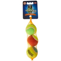 Nobby Tennisball mit Squeaker, XS: 4,0 cm, 1 Netz (1 x 3 Stück)