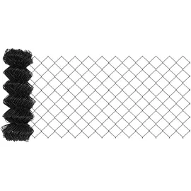 vidaXL Lattenzaun 10 x 40 cm Grau/Stahl