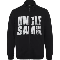 Label-Sweatjacke im Logo-Look SCHWARZ L