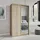 masseno Schwebetürenschrank TAVI 120 x 205 x 60 cm Braun