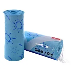 Vileda Professional Quick  ́n ́ Dry Rolle Baumwollrolle 100746 , 1 Karton = 4 Rollen