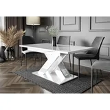 Compleo Esstisch Louis Esszimmertisch, ausziehbar 140-180 cm, Esszimmer weiß