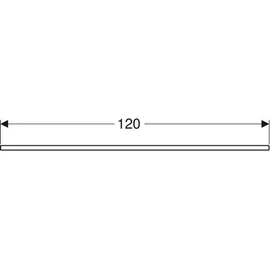 Geberit One 120x2x47cm, AS li, Steinz., Marmor we/ma