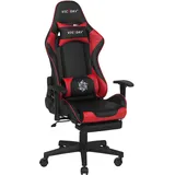 Beliani Victory Gaming-Stuhl Schwarz/Rot für PC