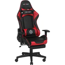 Beliani Victory Gaming-Stuhl Schwarz/Rot für PC