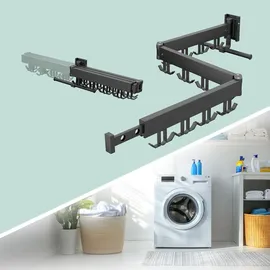 Relaxdays Wandtrockner 1,27 m schwarz