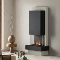 muenkel design Milano [moderner Design Elektrokamin Opti-myst]: Nero (Schiefer schwarz) - Schwarz