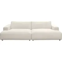 Musterring Loungesofa "Lucia", weiß (snow), B:292cm H:81cm T:147cm, Sofas, Lounge-Sofa 2-Sitzer-Sofa, Cord-Bezug, Breite 292 cm