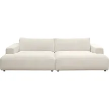 Musterring Loungesofa "Lucia", weiß (snow), B:292cm H:81cm T:147cm, Sofas, Lounge-Sofa 2-Sitzer-Sofa, Cord-Bezug, Breite 292 cm
