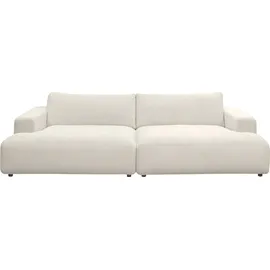 Musterring Loungesofa "Lucia", weiß (snow), B:292cm H:81cm T:147cm, Sofas, Lounge-Sofa 2-Sitzer-Sofa, Cord-Bezug, Breite 292 cm