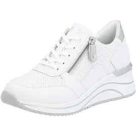 remonte D0T06 Damen Weite Weit Weiß/Silber 40