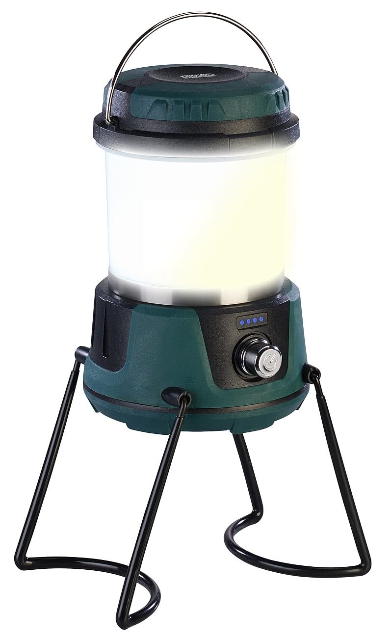 KryoLights Campinglampe Powerbank: 3in1-Akku-LED-Campinglaterne bis 800 Lumen, mit Powerbank, CCT (LED-Camping-Laterne mit Powerbank, LED-Lampe Akku Camping, Taschenlampen)