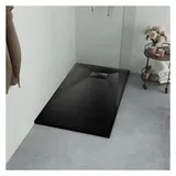 vidaXL Duschwanne SMC Schwarz 90×80 cm