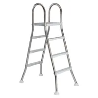 Mountfield De Luxe Edelstahlleiter A weiß bis 1,20 m