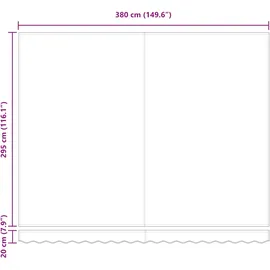 vidaXL Markise 400 x 300 cm schwarz