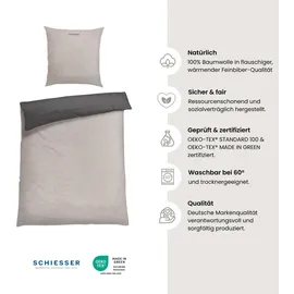 SCHIESSER Bettwäscheset Doubleface | 2-teilig | 135 x 200 cm Schlaftextilien, Bettwäsche, Bettwäsche