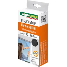 WINDHAGER Insektenschutzgitter 130 x 150 cm Grau
