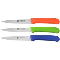 Gräwe Gemüsemesser Set 10 cm 3-tlg. Edelstahl bunt