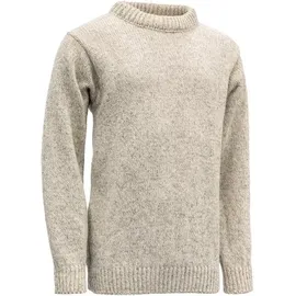 Devold Nansen Sweater Unisex Gr.L - Wollpullover - grau|beige-sand