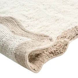 Beliani Badteppich Beige/Braun 150 x 80 cm