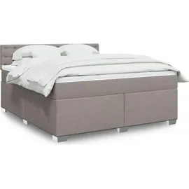 vidaXL Boxspringbett 180 x 200 cm Taupe