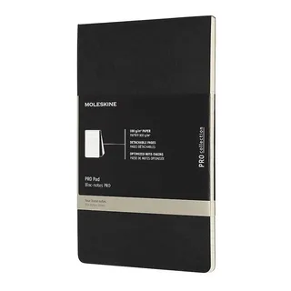 Moleskine Professioneller Block Large/A5, Liniert, Soft Cover, Schwarz
