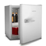 Klarstein Irene 46L Retro Mini-Kühlschrank - Leiser 37 dB Kleiner Kühlschrank Mit Einstellbarem Thermostat, Energieeffizient, Mini Kühlschrank Für Büros, Studentenzimmer, Weiß