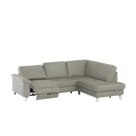 Max Schelling Eckcouch Mikrofaser 2-Sitzer Grau