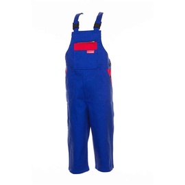 Planam Größe 170/176 Kinder Junior Latzhose BW kornblau rot Modell 0164