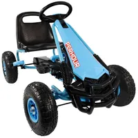 Lemodo Go Kart Tretfahrzeug blau mit Luftreifen, Kinderfahrzeug ab