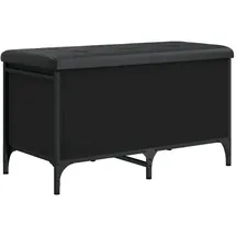 vidaXL vidaXL, Sitzbank, mit Stauraum Schwarz 82x42x45 cm Holzwerkstoff