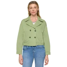 Cartoon Casual-Jacke mit Reverskragen in Green eyes, | Gr.: 34