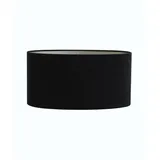 Light & Living Light - Living, Zubehör Beleuchtung, Velours - Schwarz - Textil - E27 - Light&living Lampenschirm oval