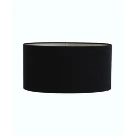 Light & Living Light - Living, Zubehör Beleuchtung, Velours - Schwarz - Textil - E27 - Light&living Lampenschirm oval