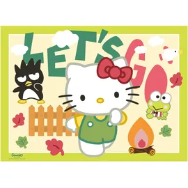 Ravensburger Kinderpuzzle 4x100 Teile - Los geht's, Hello Kitty!
