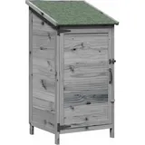 vidaXL Gartenhaus 0,59 x 0,56 m Grau