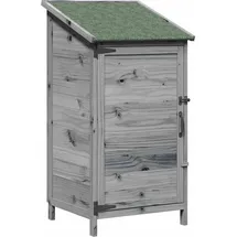 vidaXL Gartenhaus 0,59 x 0,56 m Grau