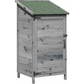 vidaXL Gartenhaus 0,59 x 0,56 m Grau