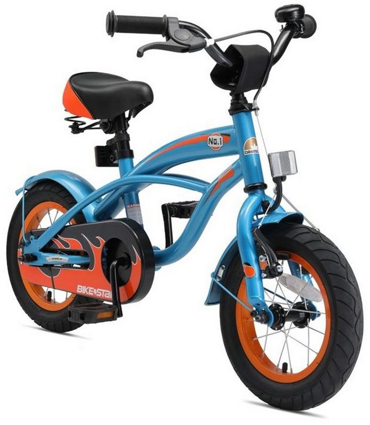 Bikestar Kinderfahrrad Kinderfahrrad Bikestar 12 Zoll - Deluxe Cruiser, 1 Gang blau