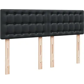 vidaXL Boxspringbett 140 x 200 cm Schwarz
