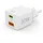 Hama Schnellladegerät USB (Ladegerät mehrfach, USB C, USB A, Universal Ladegerät Handy Tablet, Netzstecker USB Schnellladen, USB C Netzteil, Power Delivery/Quick Charge Weiß