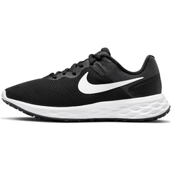 Nike Revolution 6 Laufschuhe Damen in black-white-dk smoke grey-cool grey, Größe 40