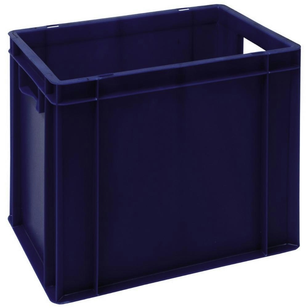 PROREGAL Euronorm-Lagerbehälter | Bear | HxBxT 32x30x40cm | Blau | Eurobehälter Eurobox Euronorm-Kiste Stapelbehälter Transportbehlter Transportbox
