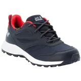 Jack Wolfskin Woodland Texapore Low K Walking-Schuh, Night Blue/Red, 34 EU