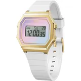 ICE-Watch - Ice Digit Retro White Delight - Weiße Damenuhr mit Plastikarmband - 022722 (Small)